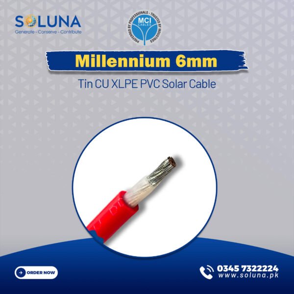 Millennium 6mm Tin CU XLPE PVC Solar Cable