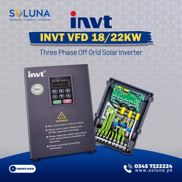 INVT VFD 18-22 kW Three Phase Off Grid Solar Inverter