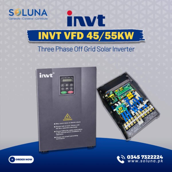 INVT VFD 4555 kW Three Phase Off Grid Solar Inverter