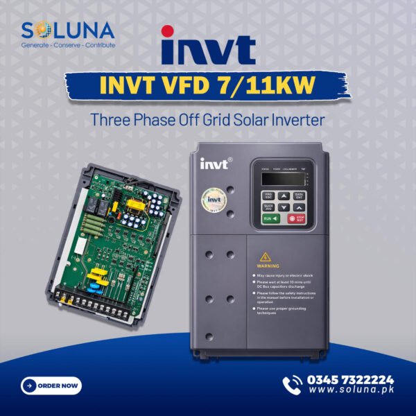INVT VFD 7-11 kW Three Phase Off Grid Solar Inverter