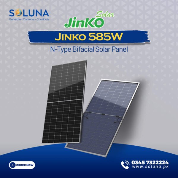 Jinko 585W N-Type Bifacial Solar Panel