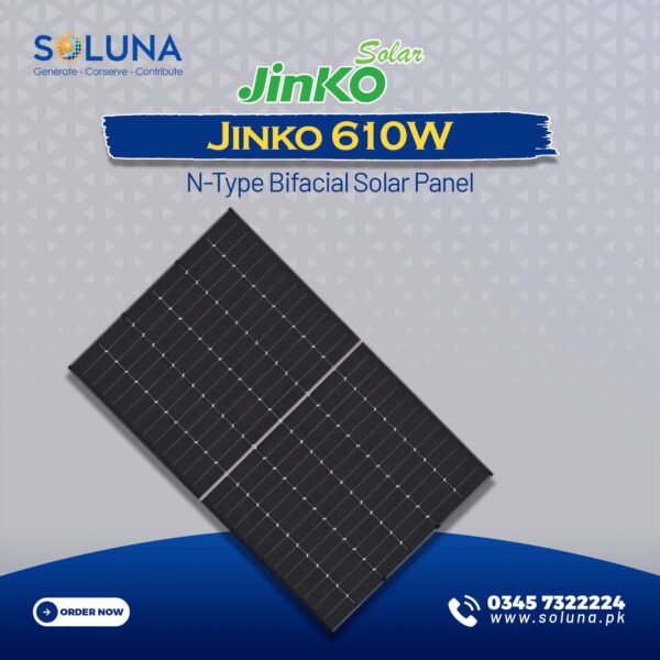 Jinko 610W N-Type Bifacial Solar Panel