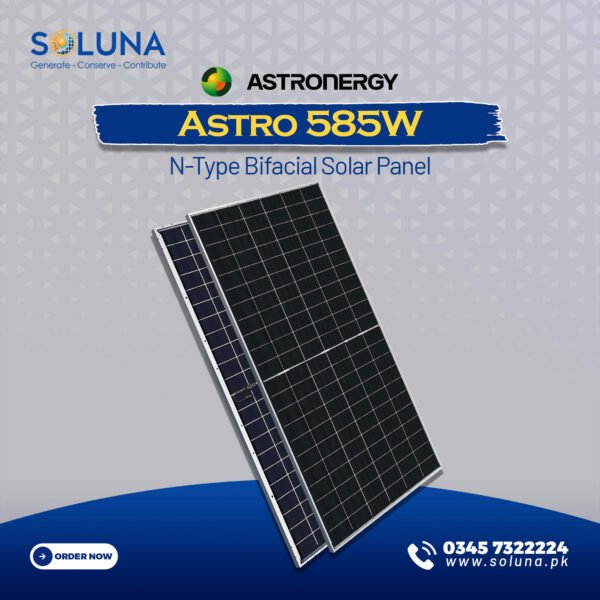 Astro 585W N-Type Bifacial Solar Panel