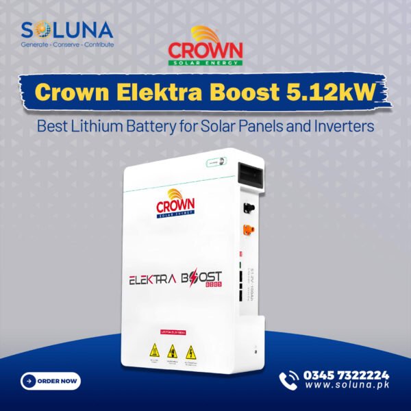 Crown Elektra Boost 5.12kW Lithium Battery