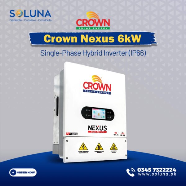 Crown Nexus 6kW Single-Phase Hybrid Inverter