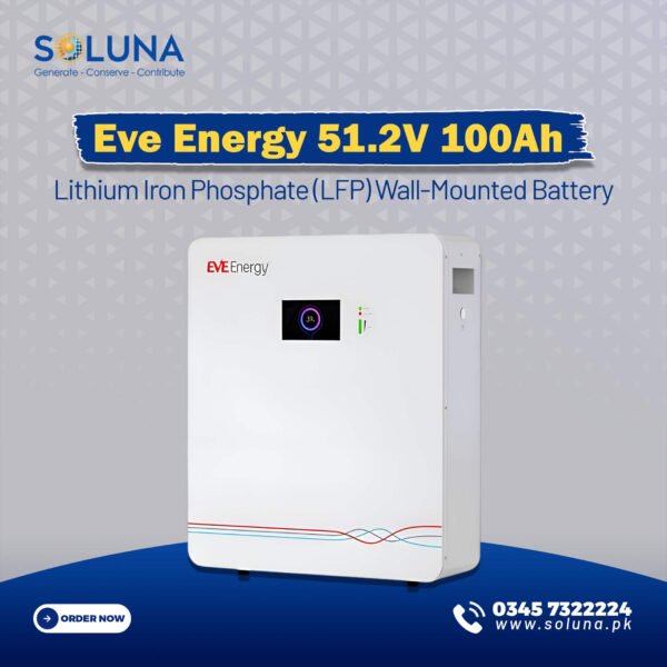 Eve Energy 51.2V 100Ah Wall-Mounted Battery