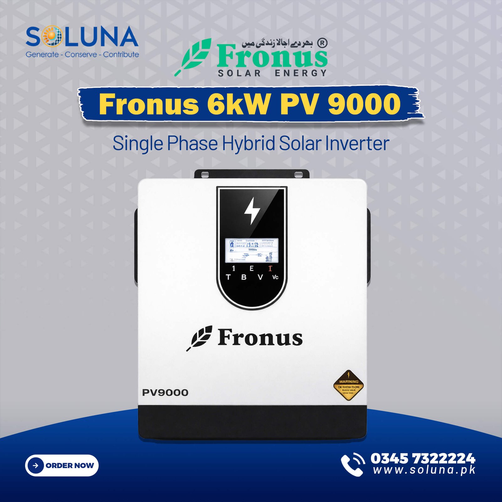 Fronus 6kW PV 9000