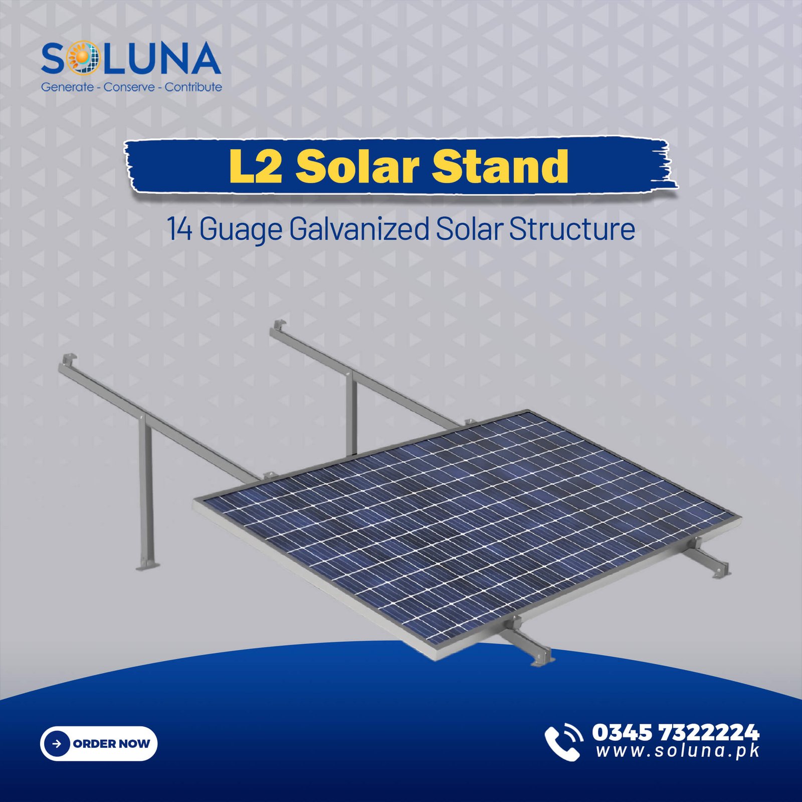 l2 solar stand 14 guage