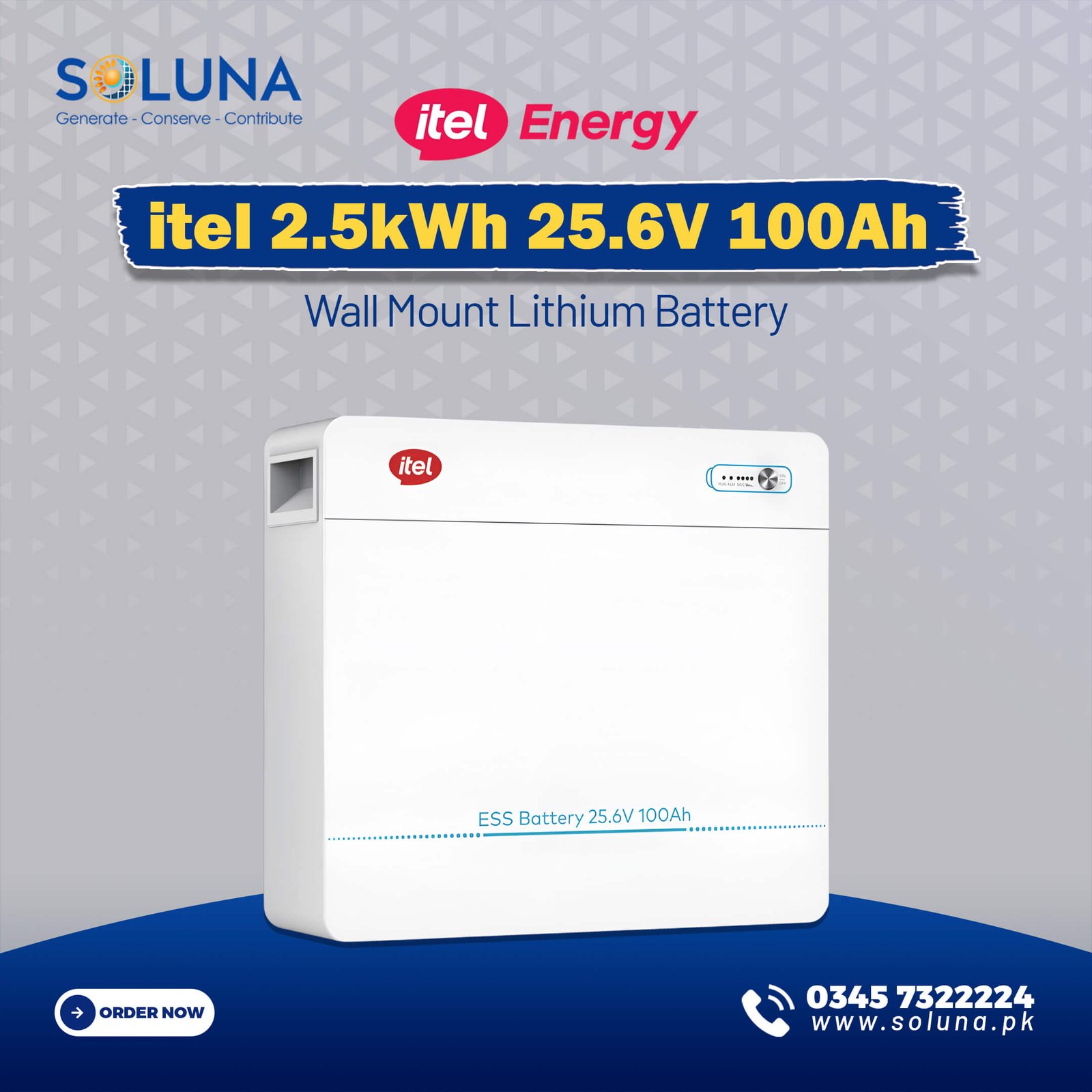 itel Wall Mount Lithium Battery