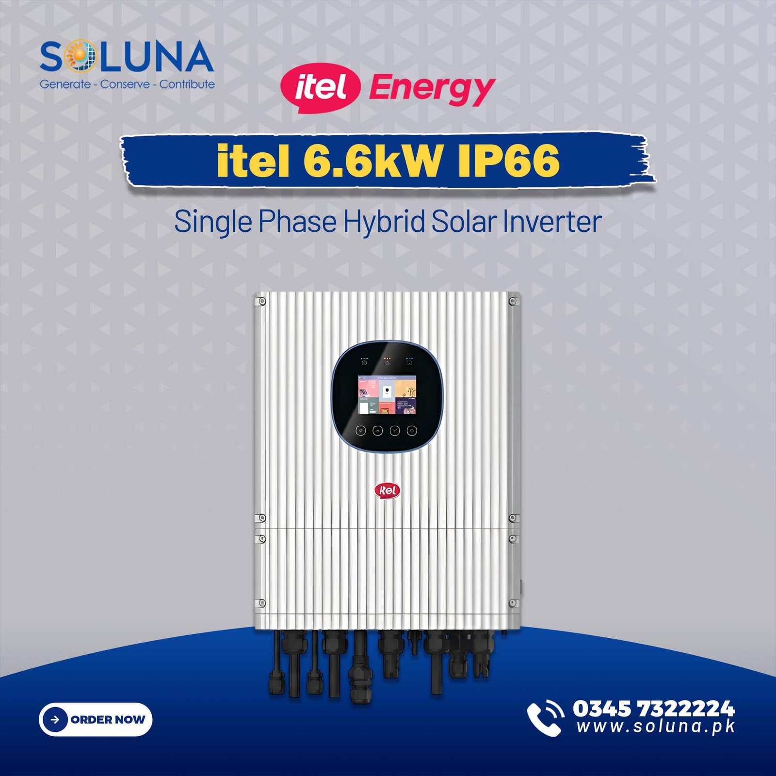itel 6.6kW Hybrid Solar Inverter
